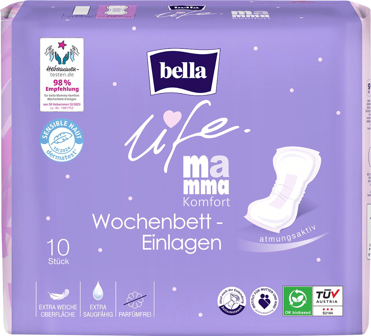 Wochenbetteinlagen, zwei bis drei Packungen