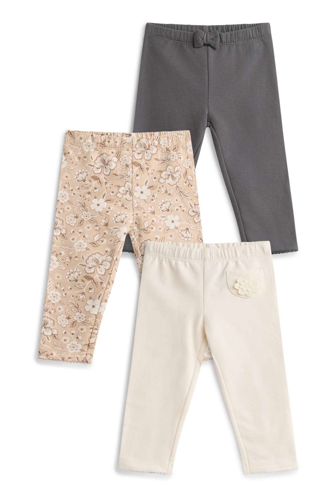 C&A floral leggings, 3-pack