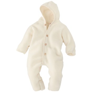 Engel Natur organic merino fleece hooded overall