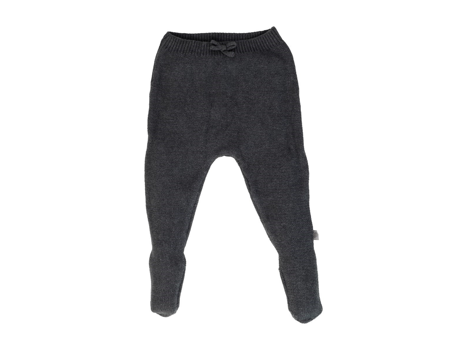 HANS NATUR organic cotton footed knit trousers