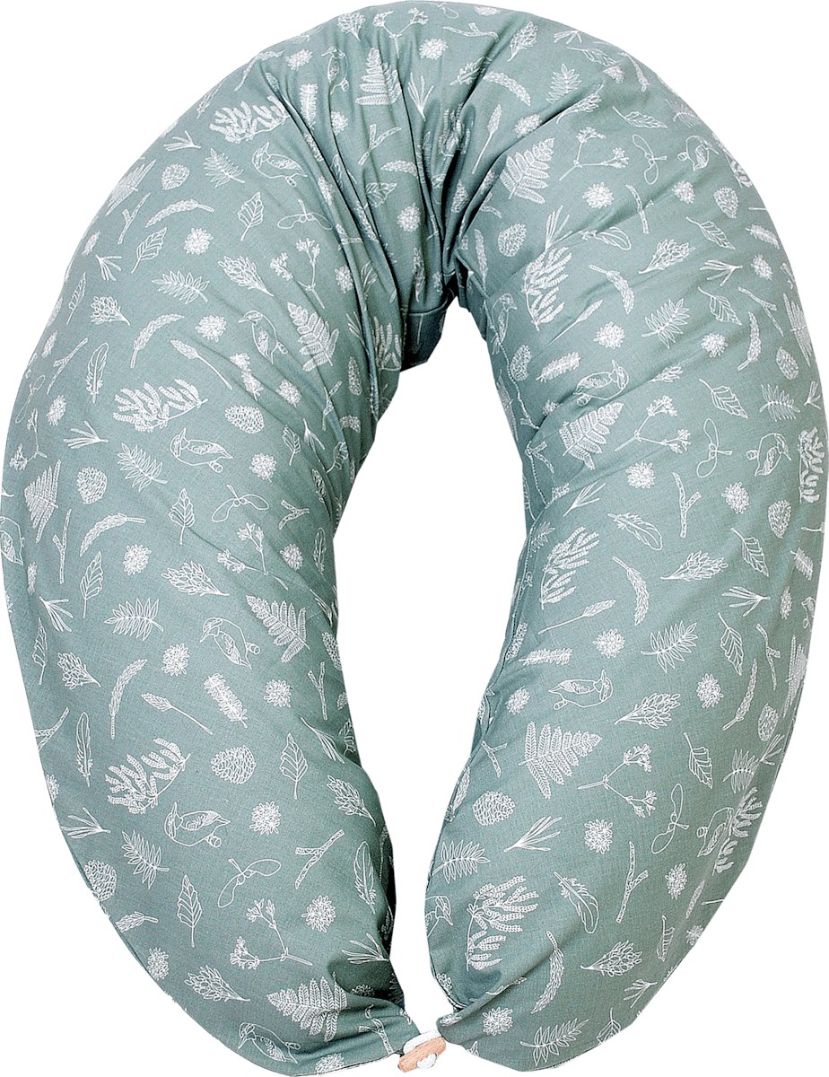 Hobea nursing pillow, green 'Wald' print