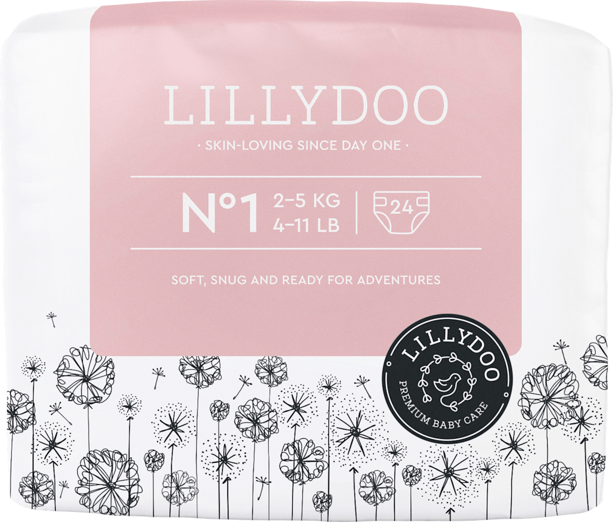LILLYDOO size 1, 72 pack