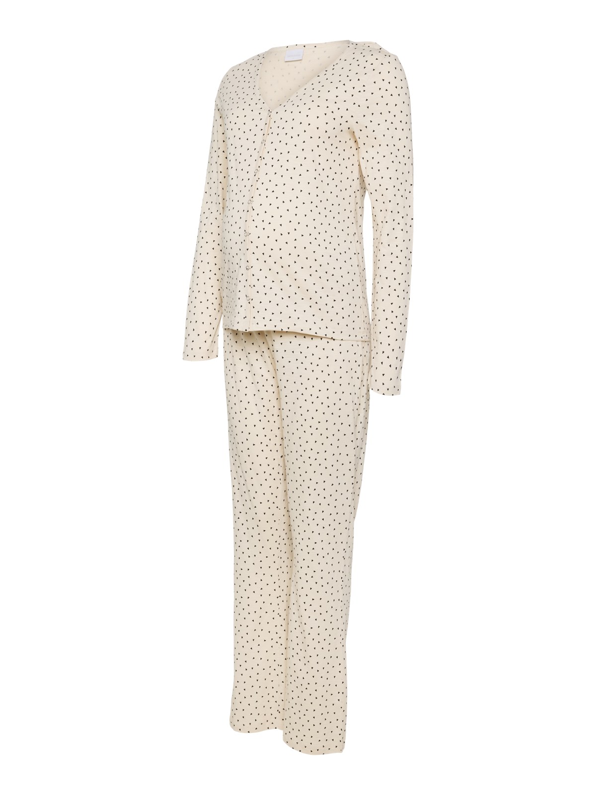 MAMA.LICIOUS MLMIRA Nachtwäsche Set (maternity and nursing pyjamas), Beige/Birch