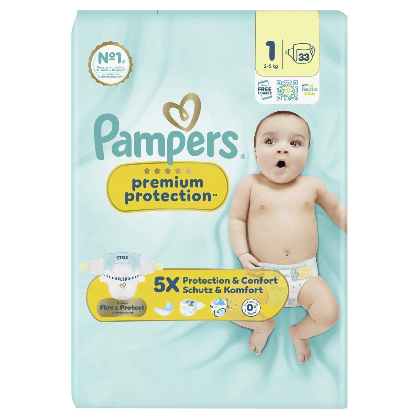 Pampers Premium Protection size 1, 33 pack