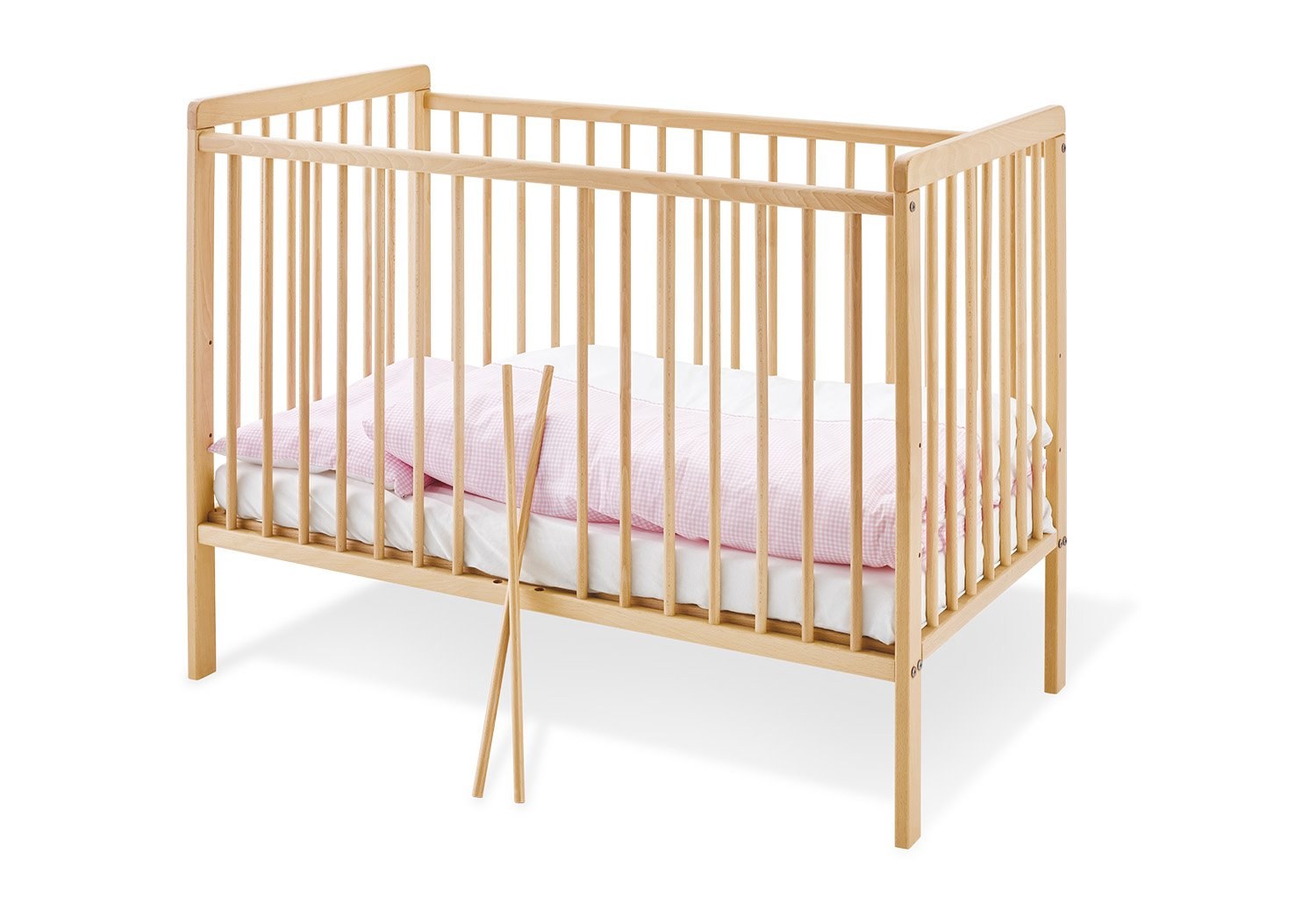 Pinolino Kinderbett Hanna 120 × 60 cm + Zöllner Duosoft Basic 60 × 120 mattress