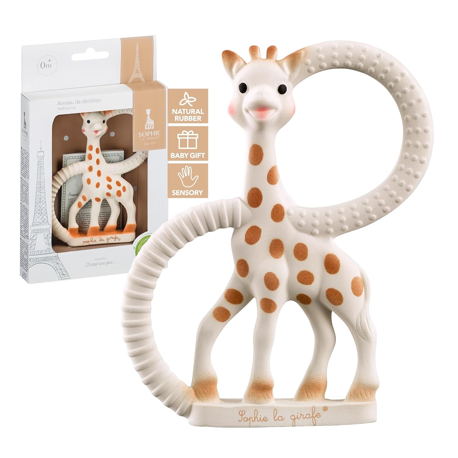Sophie la girafe (Vulli) Sophie la girafe teething ring, two loops