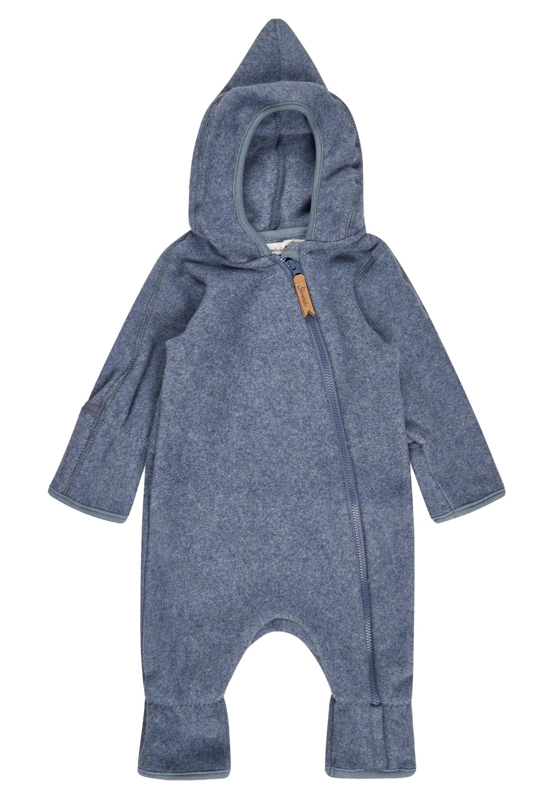 Sterntaler organic fleece hooded overall